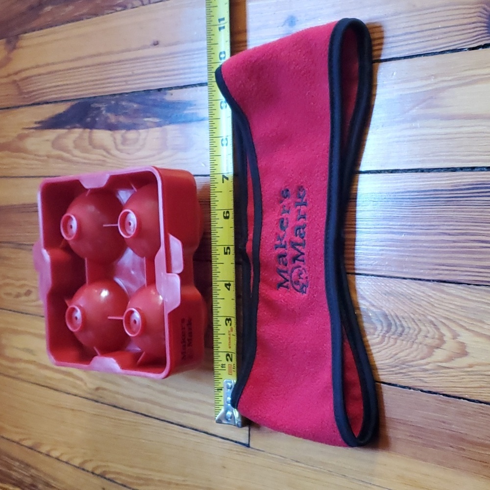Maker's Mark round ice tray AND head band.
